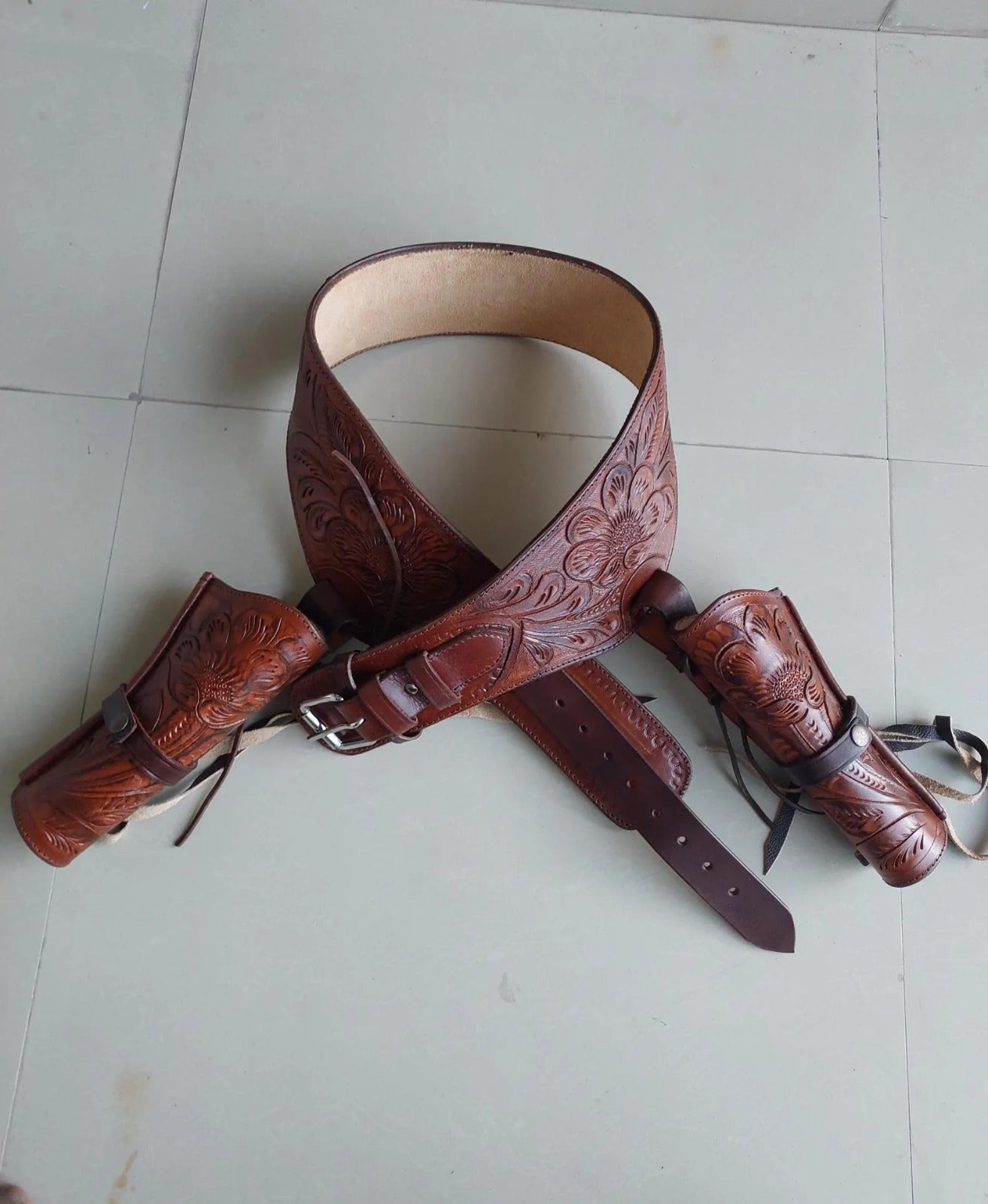 Revolver Dual holster Belt