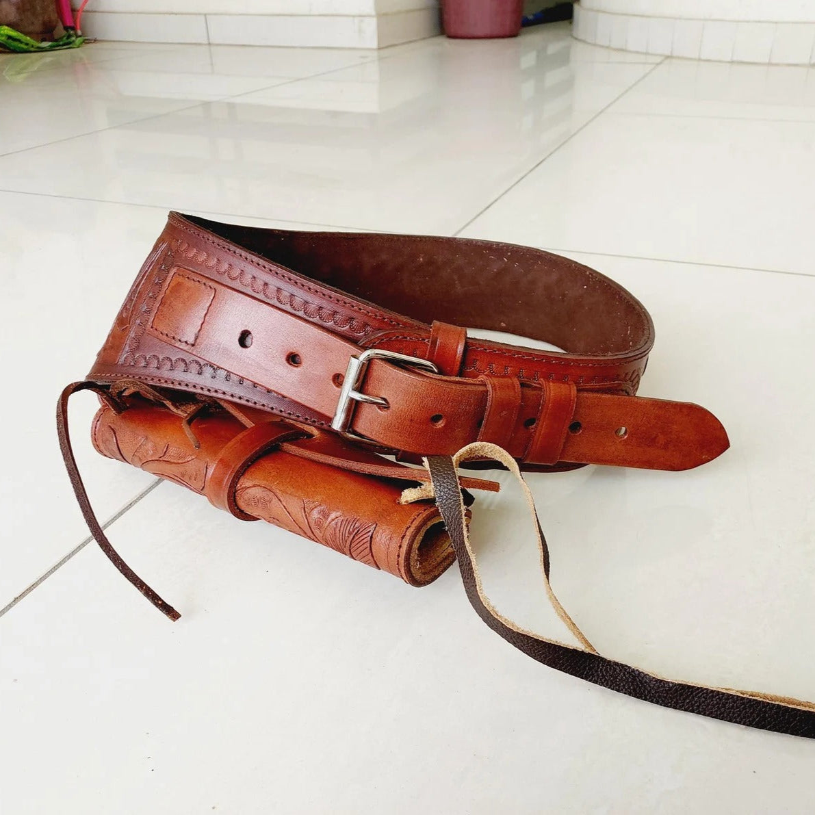 Western Gun holster Belt