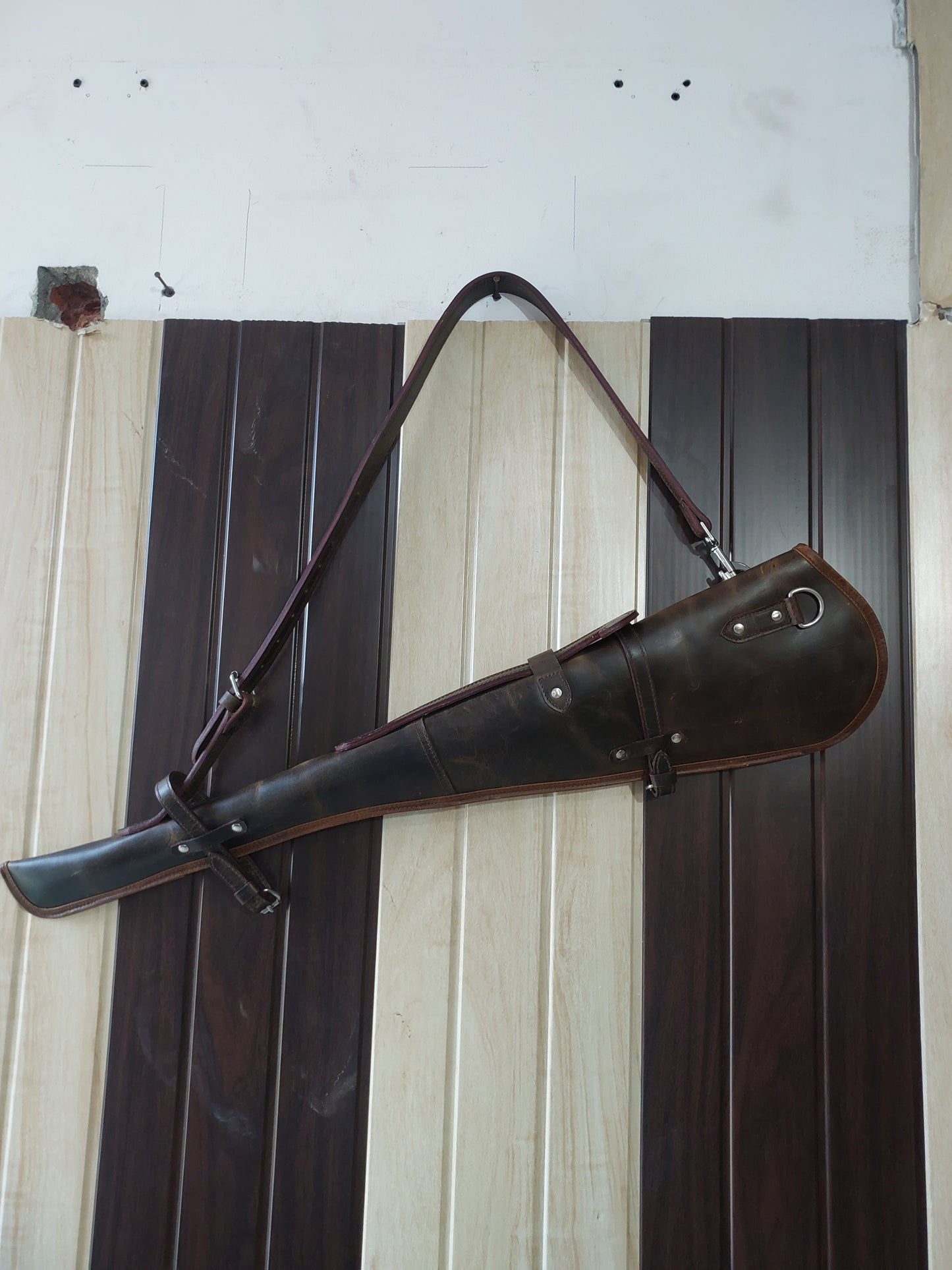 Close-up of Leather Grain and Stitching – Premium Western Craftsmanship