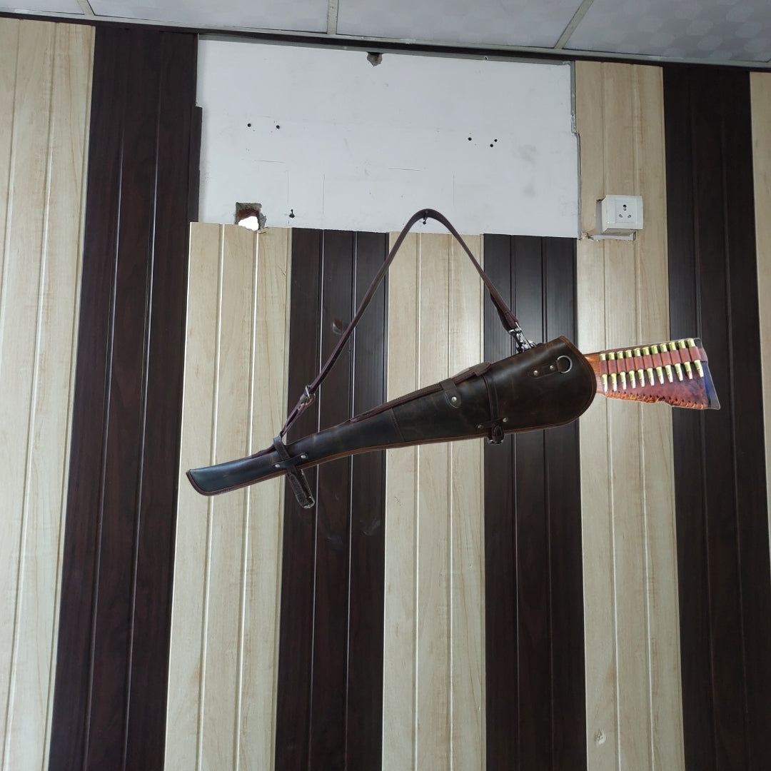 Rear View of Rifle Scabbard – Rugged Design for Trail Use