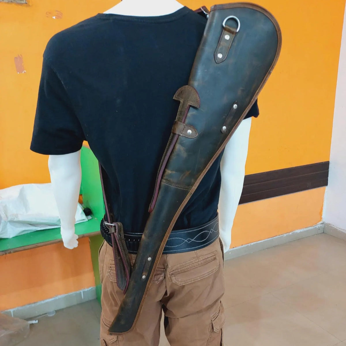 Lever Action Rifle in 33" Western Scabbard – Henry/Marlin Compatible