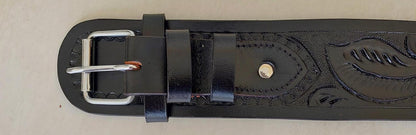 Handmade Western Leather Gun Holster & Belt – Tooled Cowboy Style – Fits .44/45 Cal – Old West Gift for Him – Christmas Special