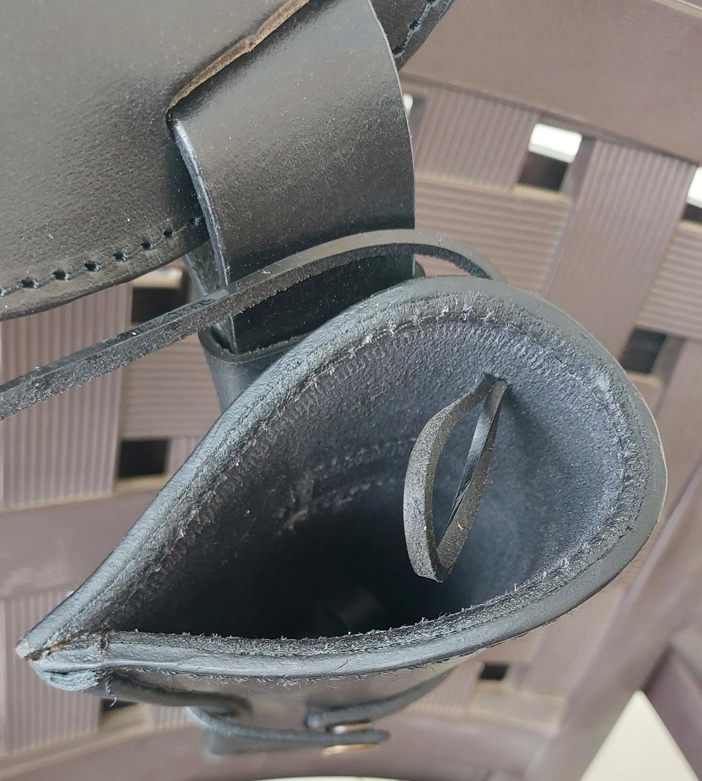 Handmade Western Gun Holster Belt – Black Genuine Leather – Old West Cowboy Style – Fits .22, .38/357, .44/45 Cal Revolvers – Great Christmas Gift for Him