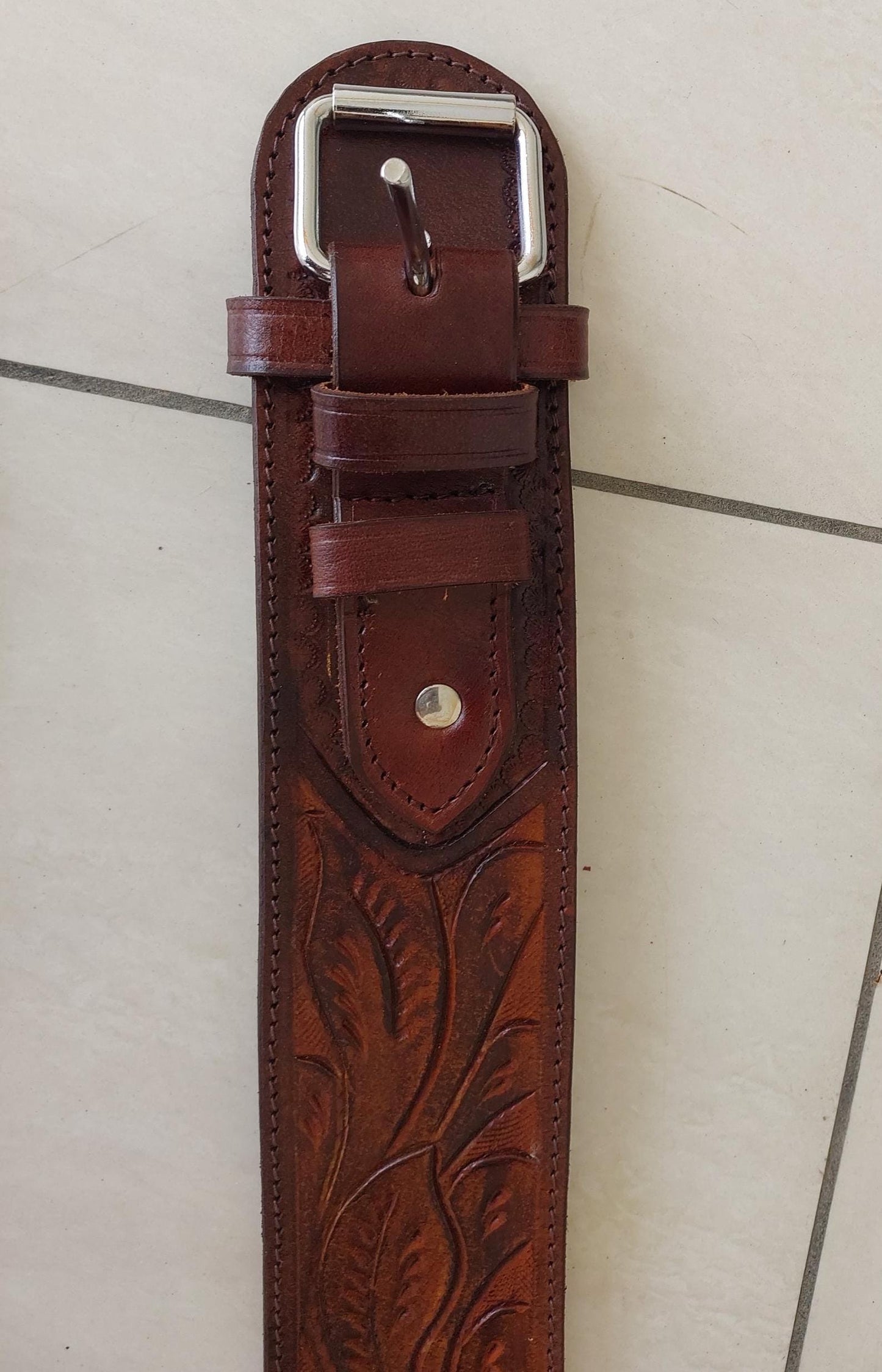 Handmade Western Gun Holster Belt – Genuine Tooled Leather – Fits .22, .38/357, .44/45 Cal Revolvers – Old West Cowboy Style – Christmas Gift for Him