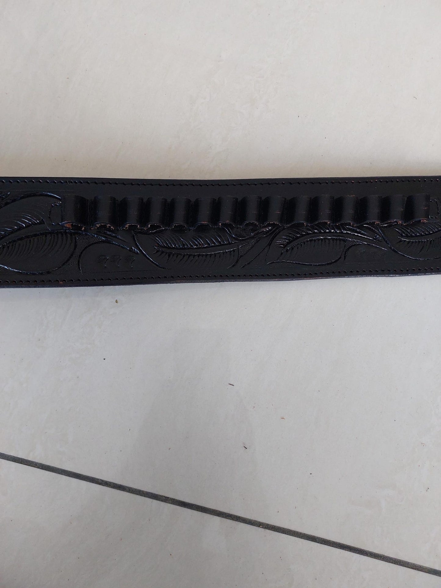 Handmade Western Gun Holster Belt – Black Premium Leather – Fits .22, .38/357, .44/45 Cal Revolvers – 3.5” to 8.9” Barrel – Cowboy Style