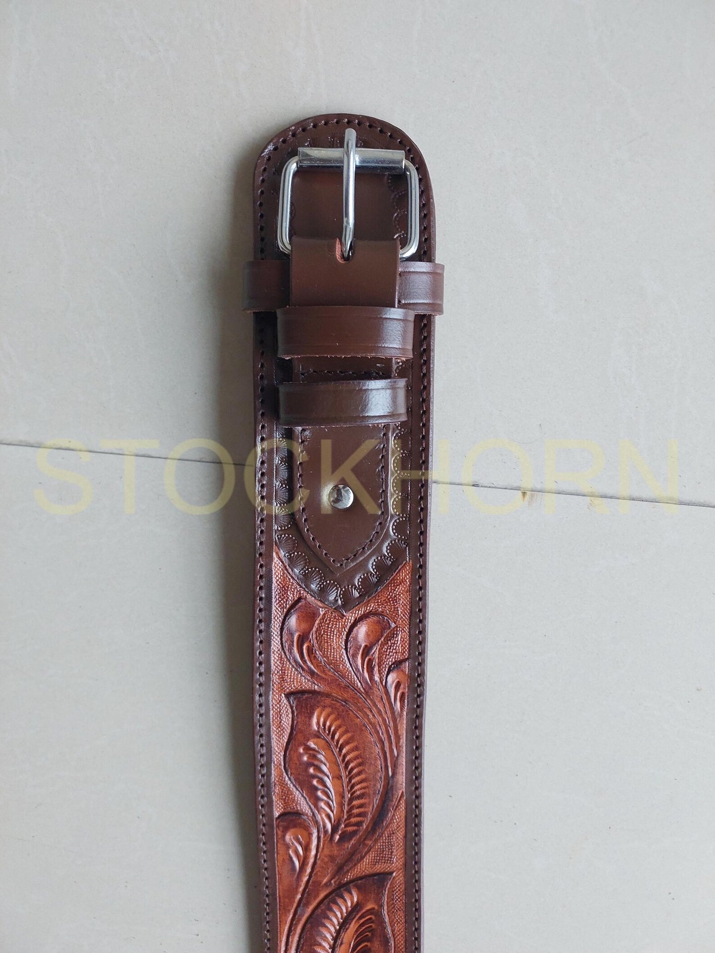 Western Cowboy Revolver Holster Belt – Eagle Design – Handmade Leather – Fits 3.5” to 8.9” Barrel – .22, .38/357, .44/45 Cal – American Pride