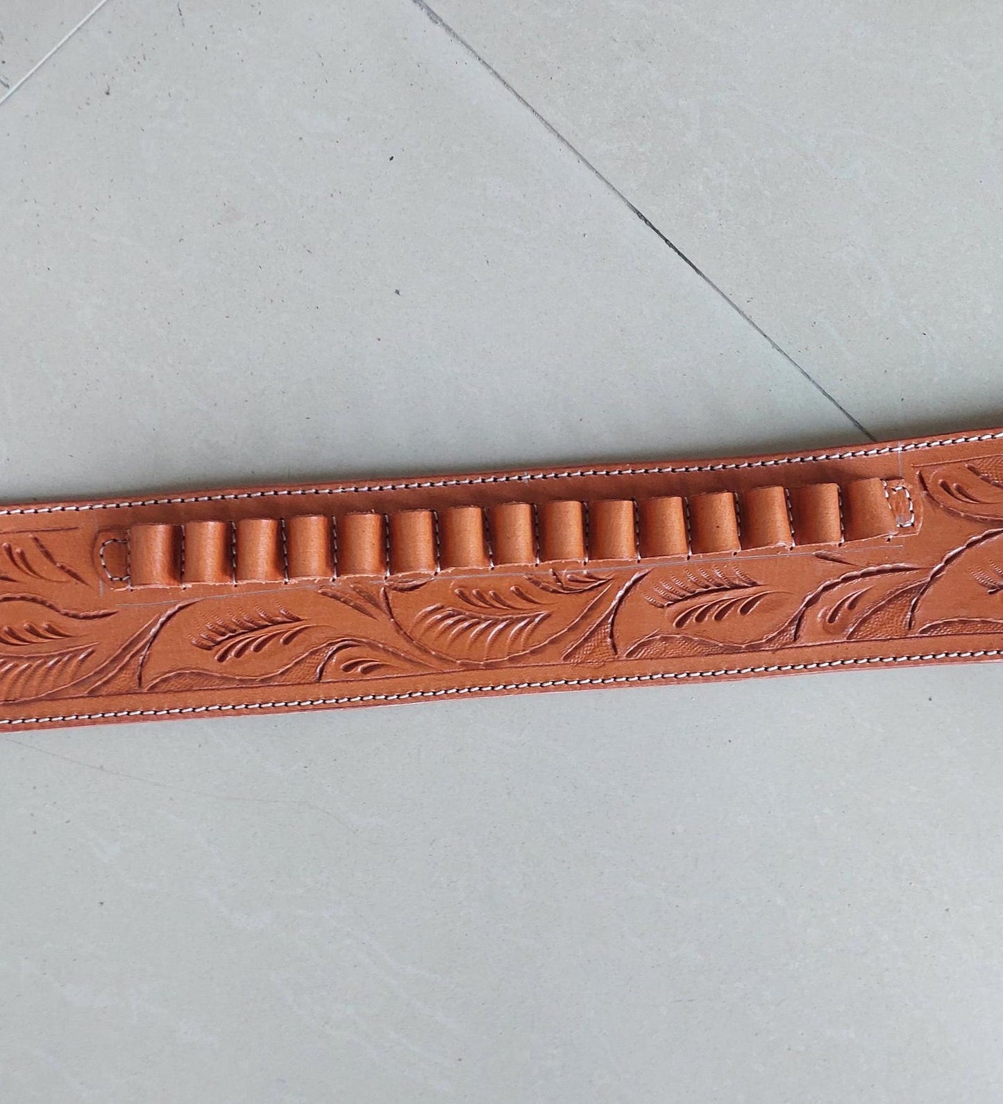 Handmade Western Leather Revolver Holster with Belt – Fits 3-5" to 8-9" Barrel – .22, .38/357, .44/45 Cal – Cowboy Style Tooled Rig