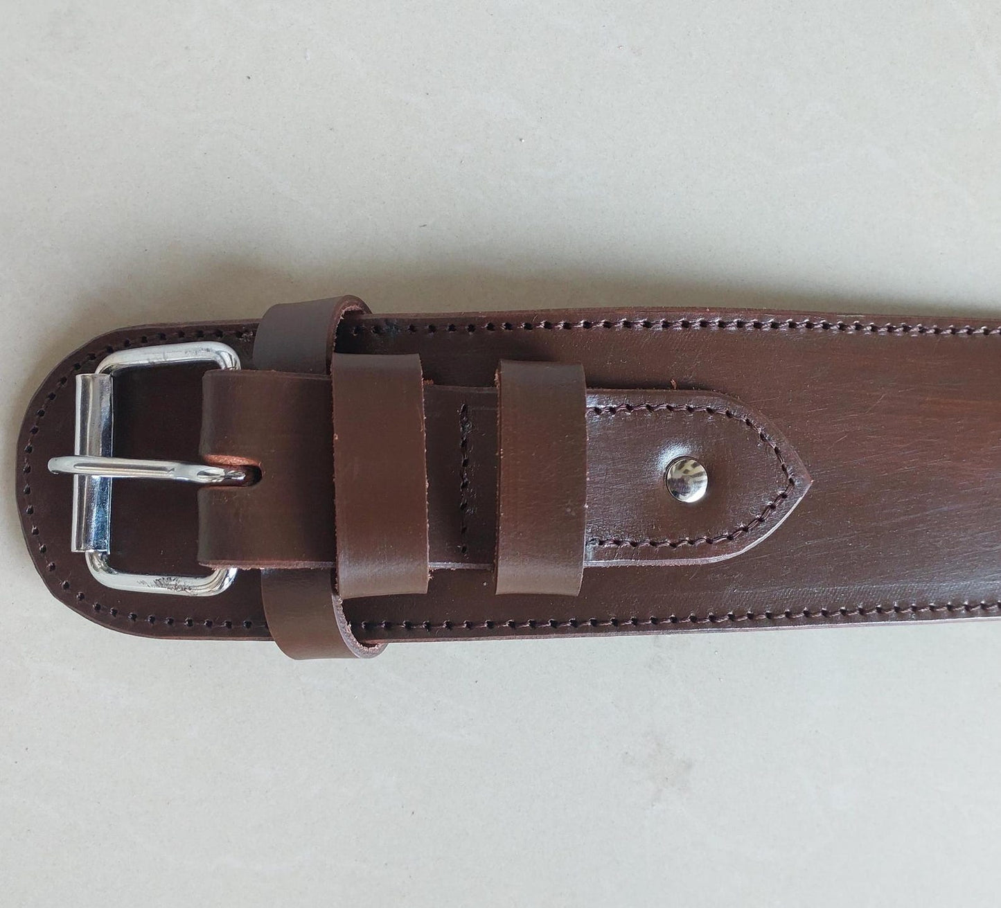 Western Leather Gun Holster & Belt – Left Hand Draw – Handmade – Fits "3-5 To 8-9" Barrel – .22, 38/357 .44/45 Cal