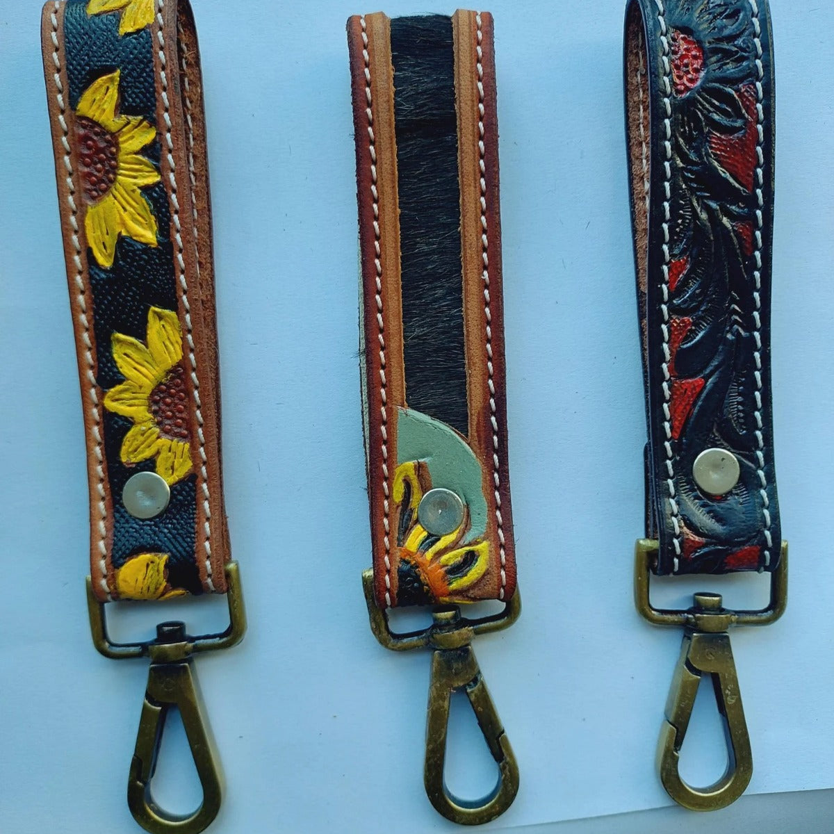 Christmas Gift Leather Keychain